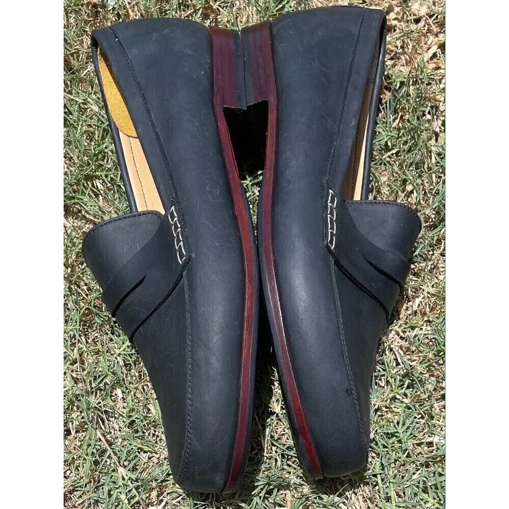 Adelante Penny Loafer - The Lorenzo - Navy Blue Size 10.5